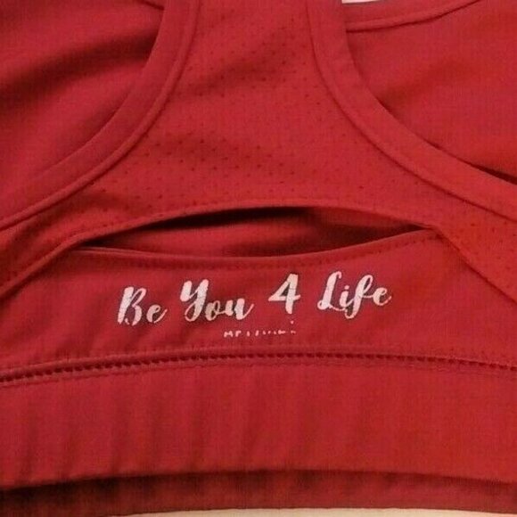 Holloway Women's Size Medium Red Pullover Vented Sports Bra  Be You For Life - Picture 4 of 4